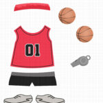 Turkey Disguise Clip Art   Red Basketball Turkey, Basketball With Regard To Disguise A Turkey Basketball Player Template