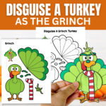 Turkey Disguise Grinch   Etsy With Grinch Turkey Disguise Template
