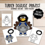 Turkey Disguise Printable   Astronaut Costume   Thanksgiving Intended For Astronaut Turkey Disguise Template