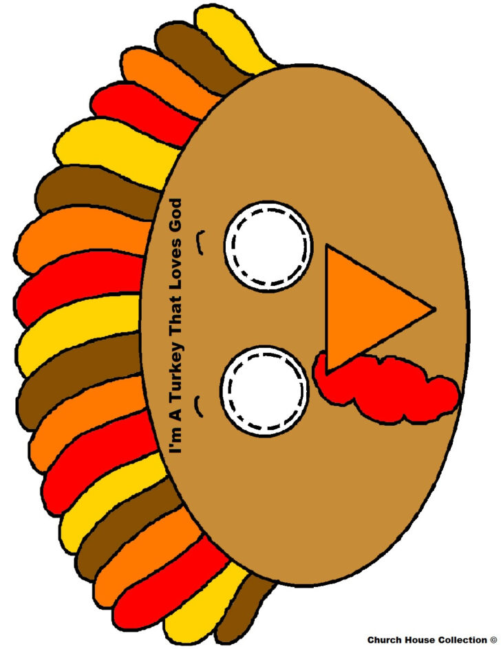 Turkey Face Mask Template