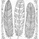 Turkey Feather Coloring Sheet   Fun Printable For Kids Pertaining To Template Turkey Feather Coloring Sheet