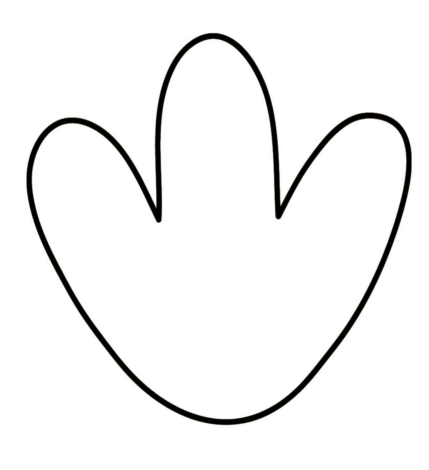 Turkey Feet Template intended for Turkey Feet Template