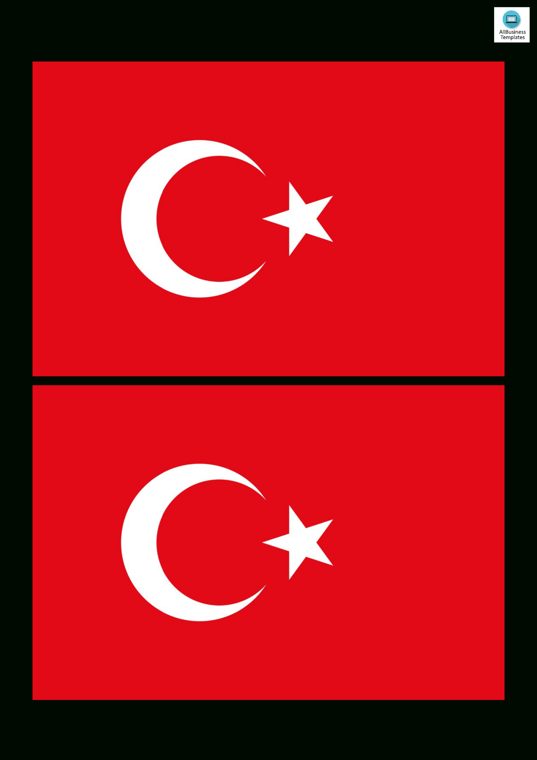 Turkey Flag Gratis within Turkey Flag Template