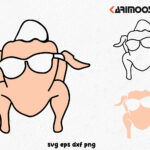 Turkey For Thanksgiving Svg   Karimoos Regarding Naked Turkey Template