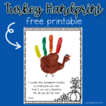 Turkey Handprint Printable   Teaching Mama For Free Printable Handprint Turkey Template