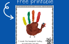 Turkey Handprint Printable – Teaching Mama intended for Turkey Handprint Craft Template