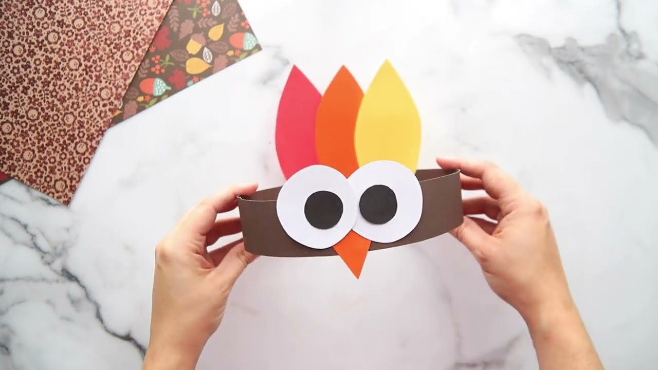 Turkey Hat Craft For Thanksgiving with Turkey Hat Template