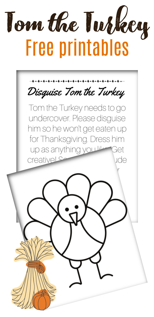 Turkey In Disguise Free Printables | Today&amp;#039;S Creative Ideas intended for Tom the Turkey Template