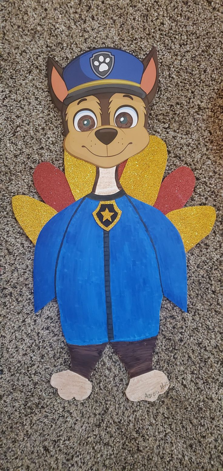Turkey In Disguise inside Paw Patrol Turkey Disguise Template