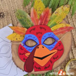 Turkey Mask | Thanksgiving Turkey Mask | Printable Turkey Mask | Color In  Turkey Mask | Paper Turkey Mask Regarding Turkey Mask Template
