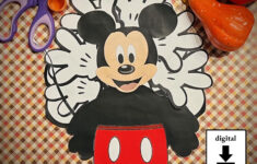 Turkey Mickey Mouse – Etsy Ireland in Mickey Mouse Turkey Disguise Template