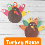Turkey Name Craft | Thanksgiving Activity For Preschoolers For Turkey Name Craft Template