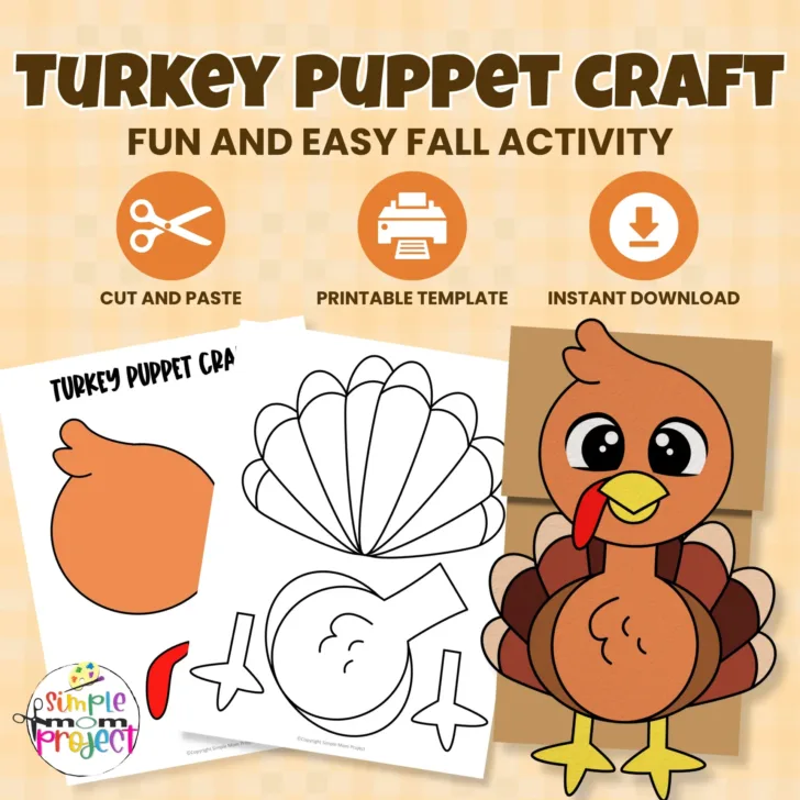 Turkey Paper Bag Puppet Template Turkey Paper Bag Puppet Template