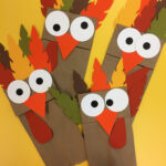 Turkey Paper Bag Puppets   Sew Woodsy With Regard To Turkey Paper Bag Puppet Templates Free