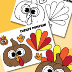Turkey Pumpkin Craft (Free Printable) In Pumpkin Turkey Craft Template