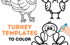 Turkey Template To Color – Crafty Morning inside Turkey Picture Template