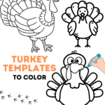 Turkey Template To Color   Crafty Morning Intended For Color Turkey Template