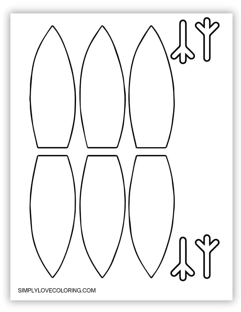 Turkey Templates (Free Pdf Printables) – Simply Love Coloring with Turkey And Feather Template