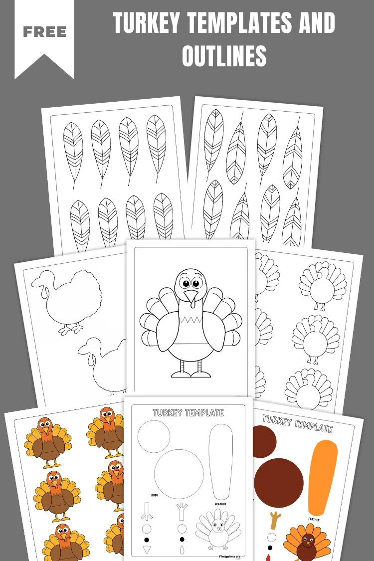 Turkey Templates &amp;amp; Outlines | Free Printable Pdfs for Free Printable Turkey Template For Adults