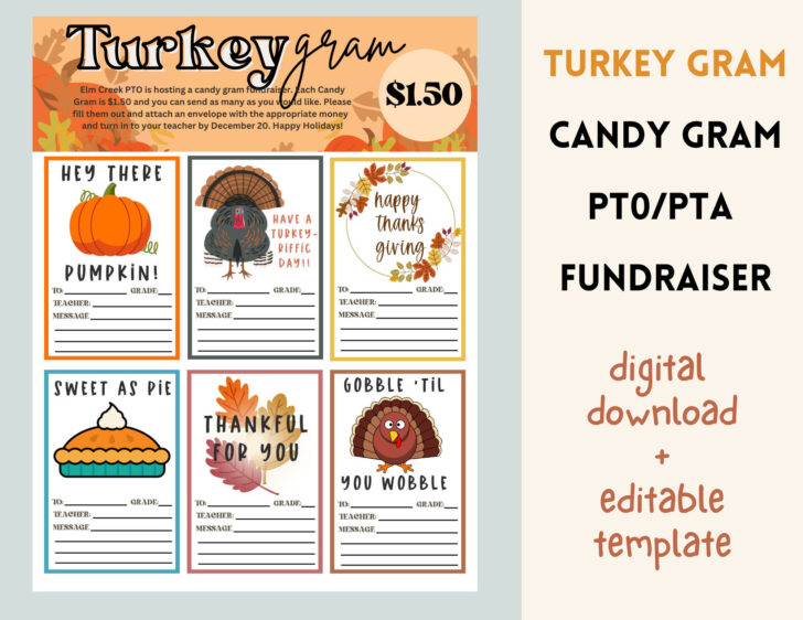 Turkey Gram Template Turkey Gram Template