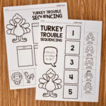 Turkey Trouble Sequencing   Simply Kinder + Printable Membership Regarding Free Turkey Trouble Template