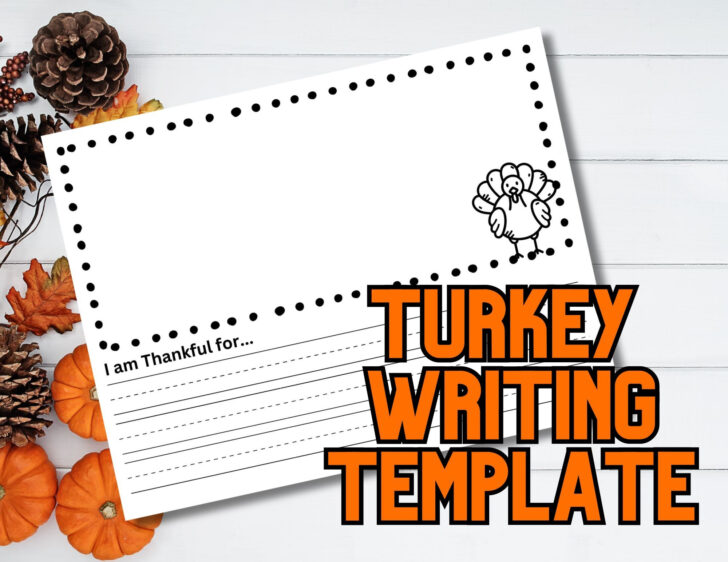 Turkey Writing Paper Template