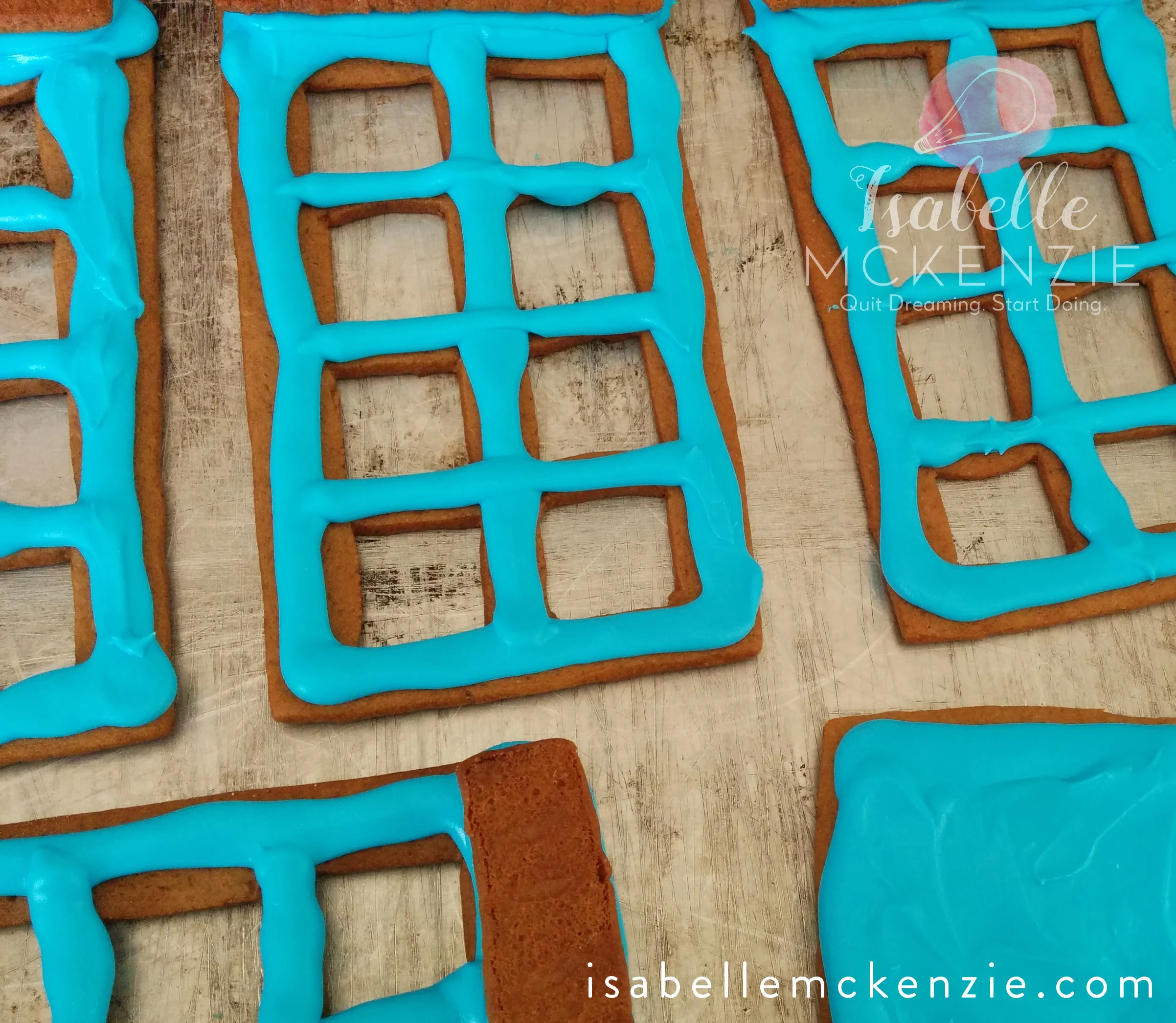 Tutorial: Diy Doctor Who Tardis Gingerbread House — Isabelle Mckenzie throughout Tardis Gingerbread House Template