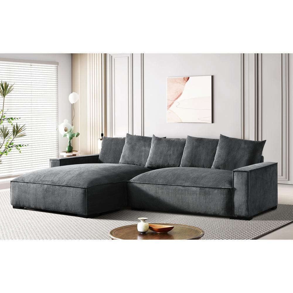 Us Pride Furniture Us Pride&amp;#039;S Collection 107 In. Arm Velvet L for U-Tub Westlee Feather Template