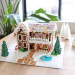 Victorian House [Gingerbread Template]   Etsy Regarding Colonial Gingerbread House Template