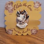 Vintage Elsie The Cow Borden Dairy Pin Celluloid Plastic For Free Elsie Turkey Disguise Template
