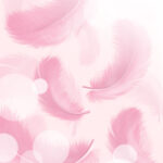 Watercolor Falling Feathers Page Border And Printable Background With Falling Feather Template