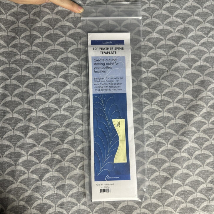 Westalee Feather Spine Template