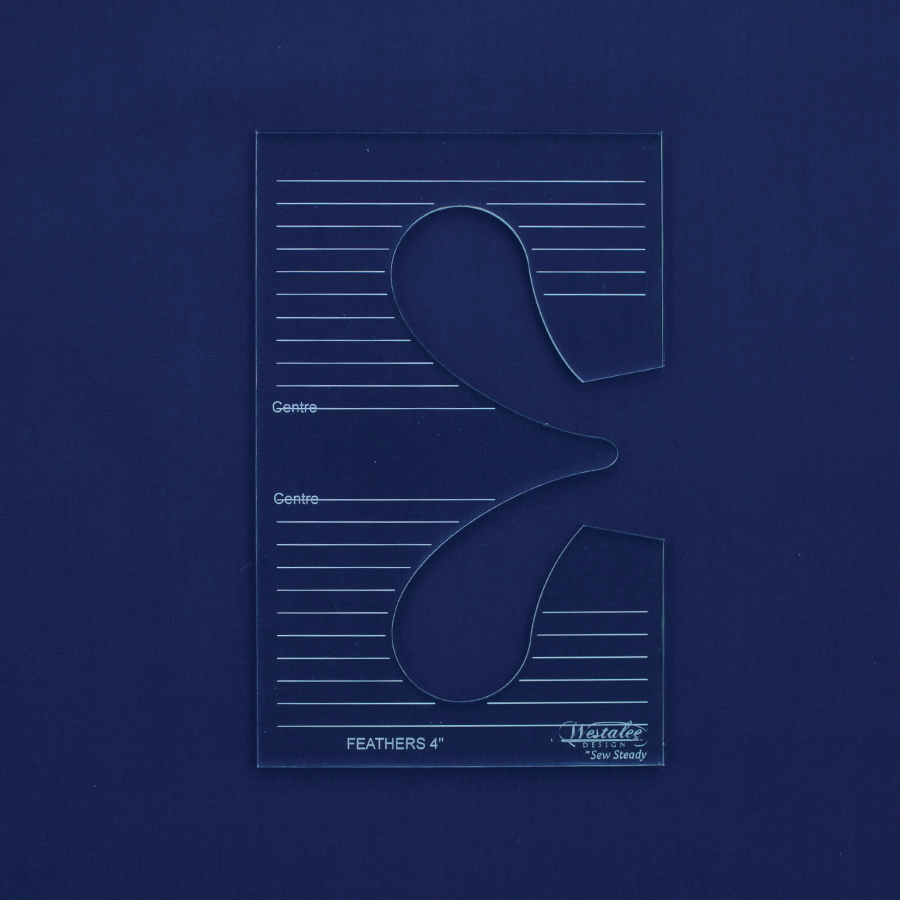 Westalee Design Feather Templates | Sew Steady intended for 6 Inch Feather Template