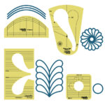 Westalee Design Meadow Dance Feather Focus Template Set – Sale With Regard To How Do Sew A Feather Ruler Template