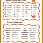 What'S Your Turkey Name? Free Thanksgiving Game Printable Activity With Free Printable Turkey Name Template