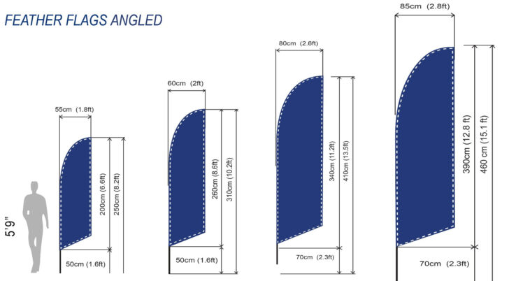 Feather Flag 9 Ft Template