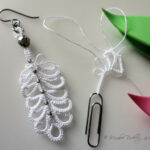 Yarnplayer'S Tatting Blog: Tatted Feather Earrings Throughout Folded Feather Earring Template