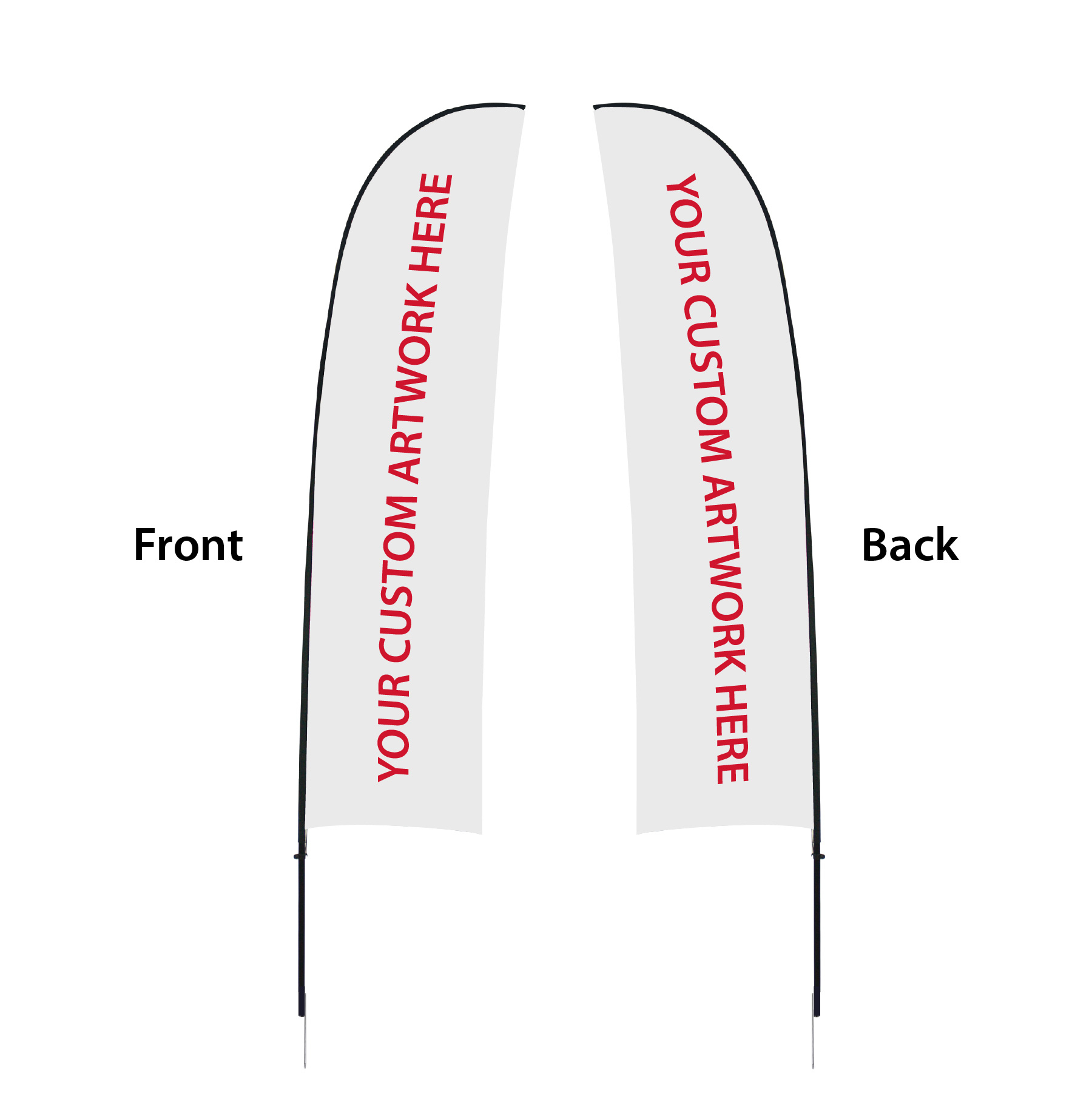 Zoom Flex Flag (Rts5205) intended for Zoom 3 Feather Flag Template