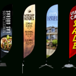 Zoom Flex Flags   Advertising & Message Flags In Zoom Feather Flag Template