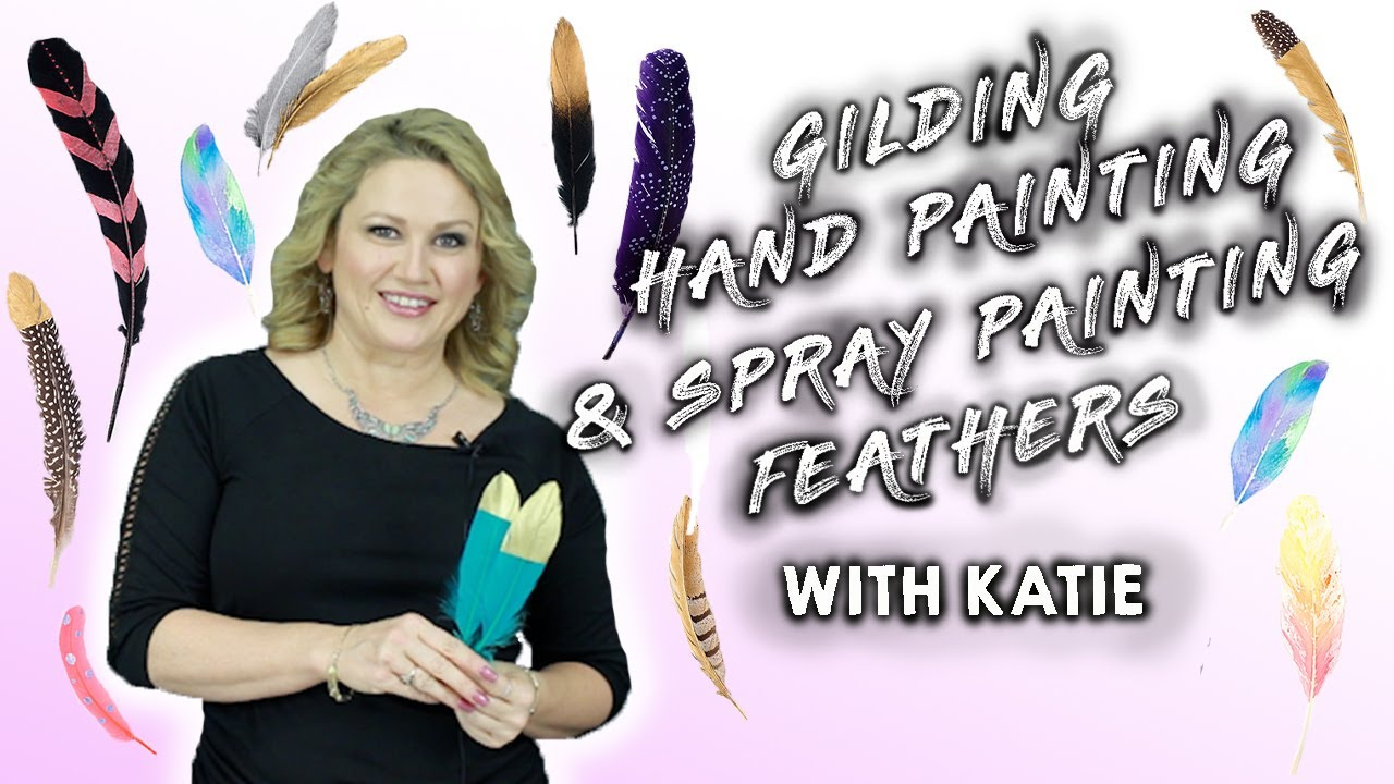 Zucker® Gilding, Hand Painting, &amp;amp; Spray Painting Feather Techniques | Diy &amp;amp;  Feather Techniques in Spray Paint Feather Template