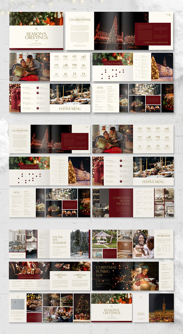 10 Christmas Brochure Templates For Indesign - Brandpacks throughout Christmas Indesign Template Free