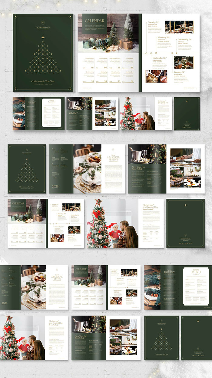 10 Christmas Brochure Templates For Indesign - Brandpacks throughout Christmas Indesign Template Free