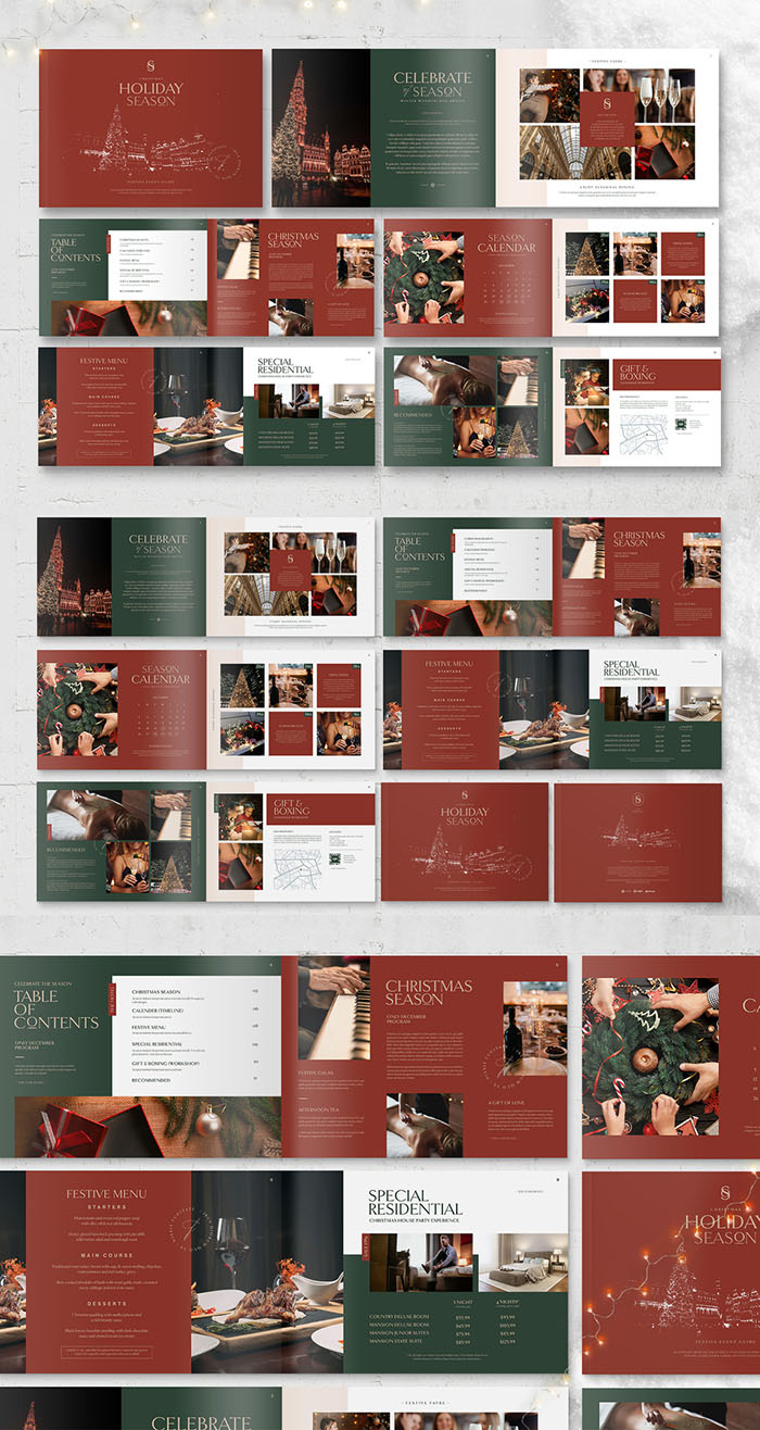 10 Christmas Brochure Templates For Indesign - Brandpacks with regard to Christmas Indesign Template Free
