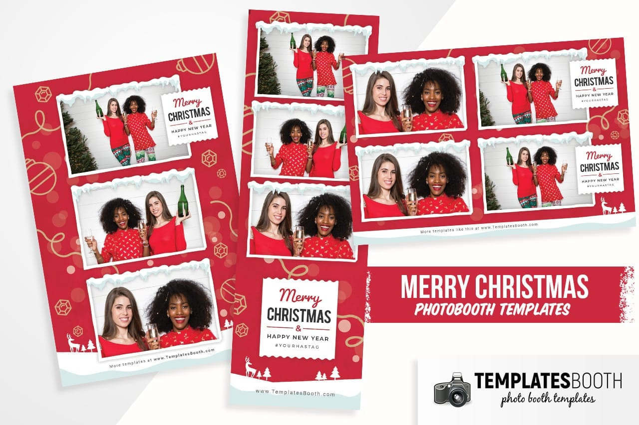 10+ Christmas Photo Booth Templates For Festive Designs - Brandpacks for Christmas Card Photo Booth Template