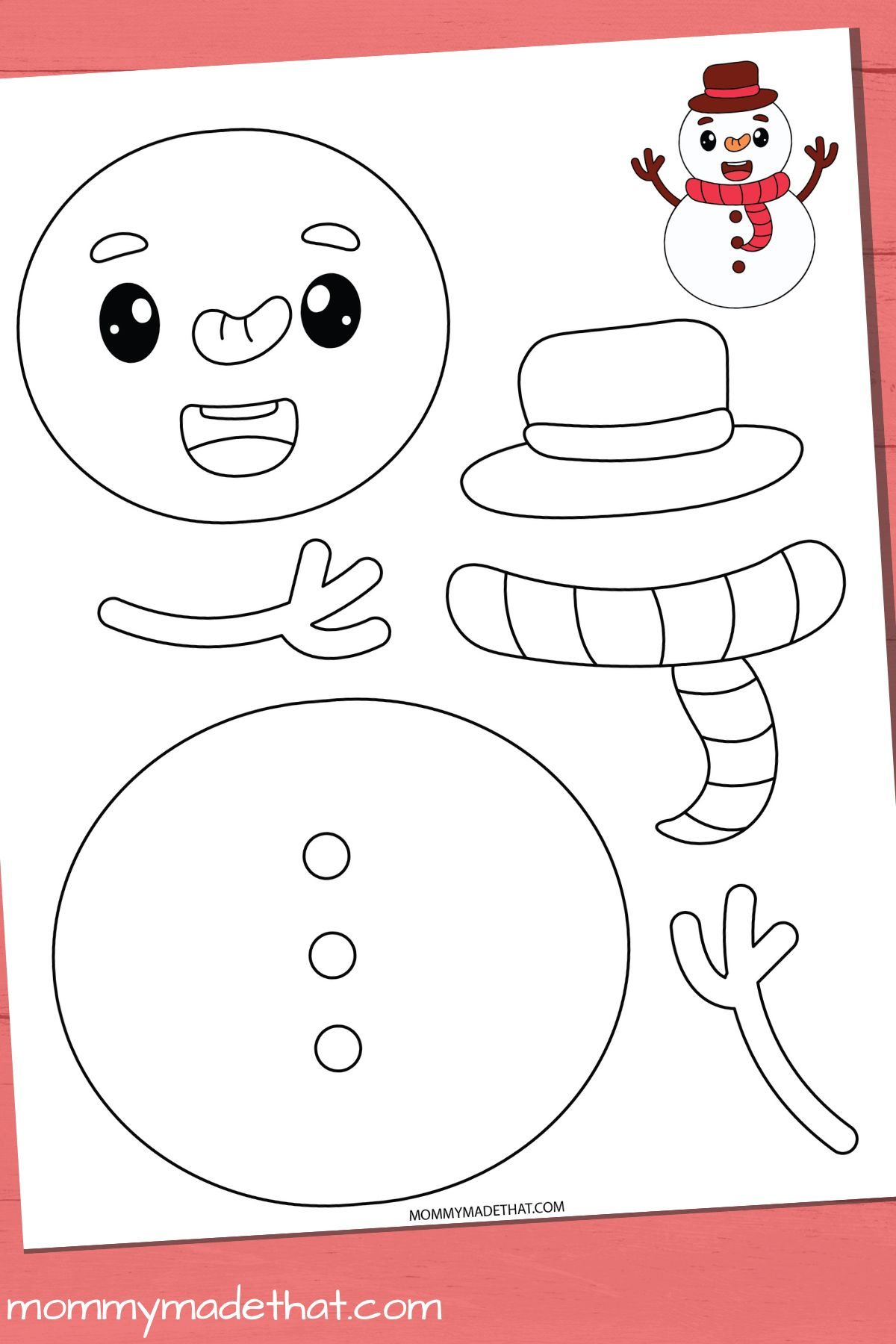 10 Fun Printable Christmas Crafts (Grab Them For Free) throughout Christmas Arts and Crafts Template