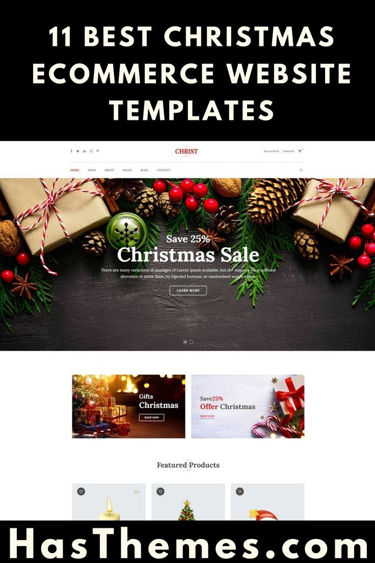 11 Best Christmas Ecommerce Website Templates In 2021 with regard to Christmas Ecommerce Website Template