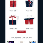 11 Best Holiday Email Templates For Christmas And New Year Throughout Christmas Gift Email Template