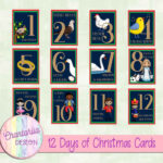 12 Days Of Christmas Cards Regarding 12 Days Of Christmas Card Template