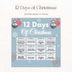 12 Days Of Christmas Med Spa Promotions | Editable Template   Etsy Uk Throughout 12 Days Of Christmas Sale Template