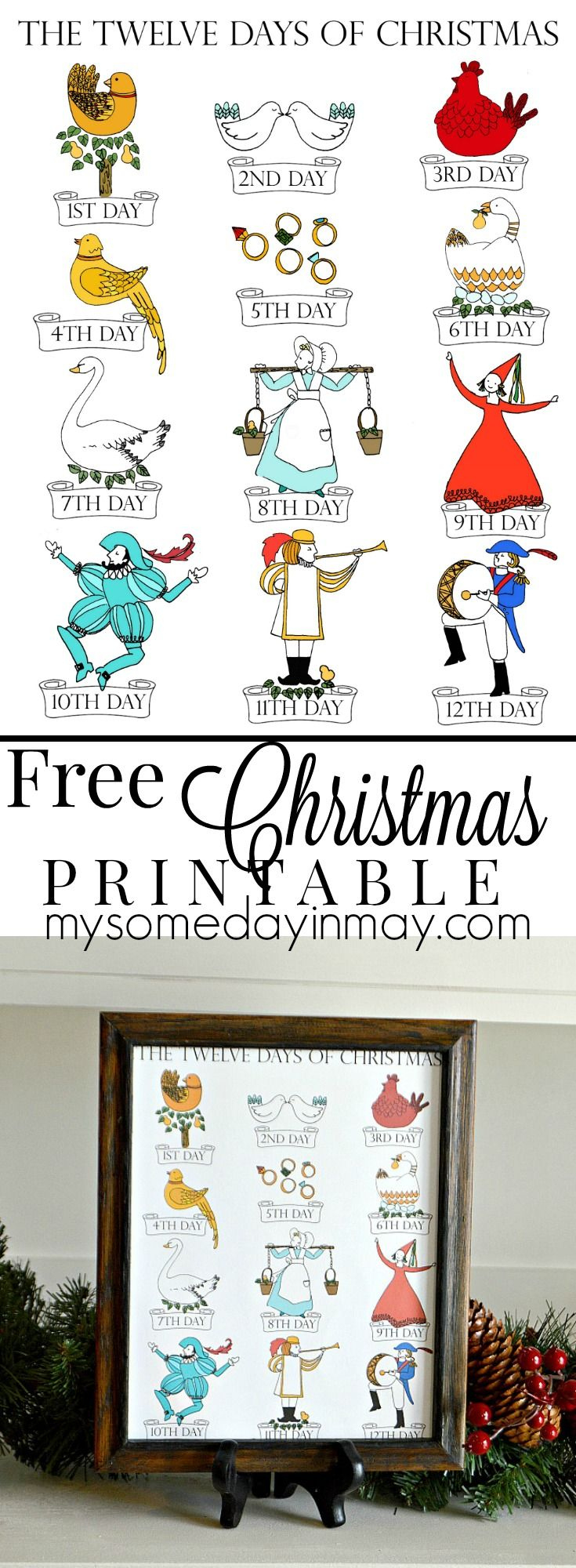 12 Days Of Christmas Printable throughout 12 Days Of Christmas Printable Template